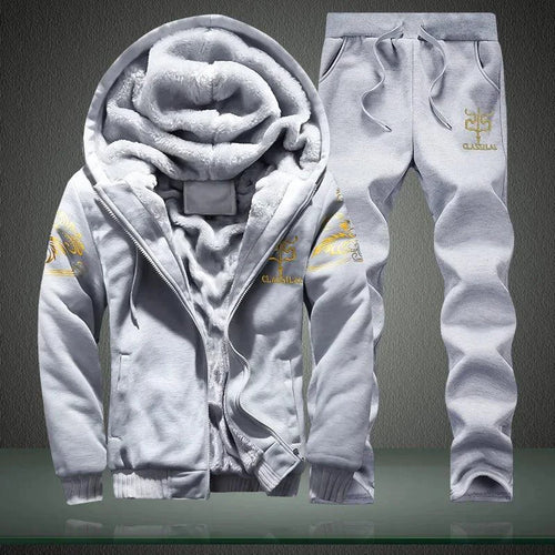 Men's Winter Sports Set: Stylish, Warm 2-Piece Ensemble for Outdoor Adventures - MANDOTOS