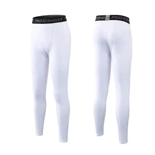 Mens Compression Pants Tights Cool Dry Leggings Sports Baselayer Running Tights Athletic Workout Active Shorts - MANDOTOS