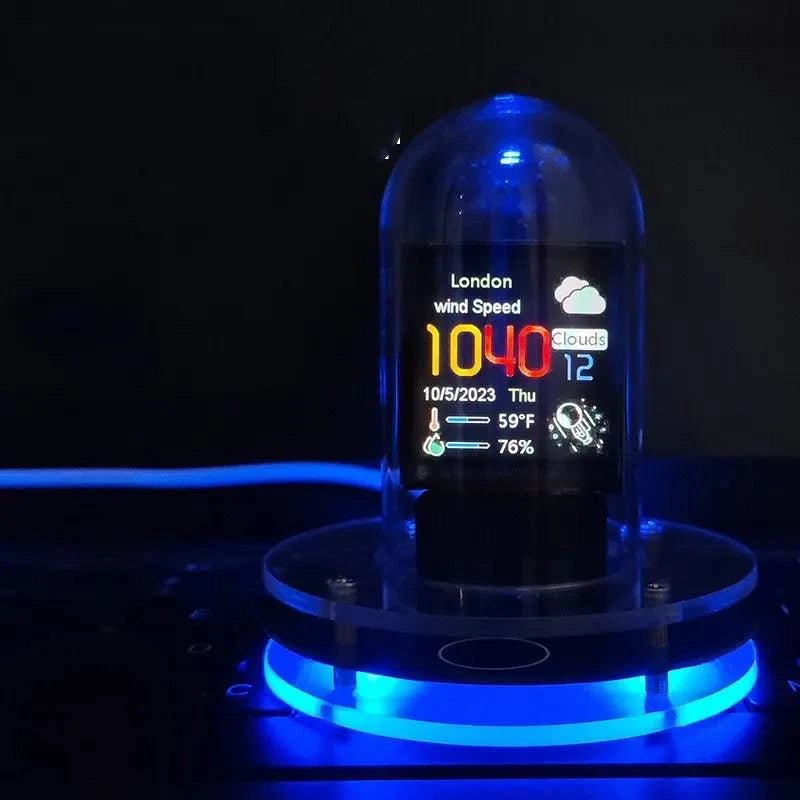 MeteorGlow RGB Desk Clock - MANDOTOS