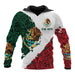 Mexico 3D Eagle Print Pullover Hoodie - Corduroy - MANDOTOS