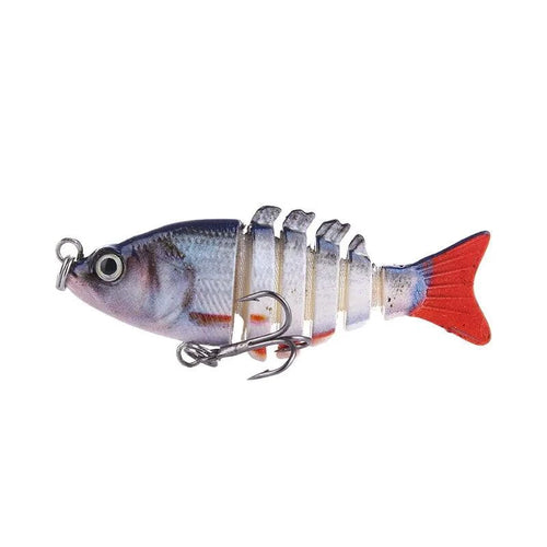 Mandotos Mini Multi-Jointed Swimbait Fishing Lure showing segmented body and realistic fish design for freshwater or saltwater fishing.