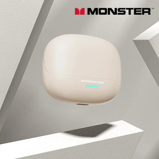 Monster MQT52 Wireless Bluetooth 5.4 Earphones Long Battery Life Gaming Headphones Dual Mode HIFI Stereo Sound Headset With Mic - MANDOTOS