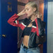 Mosaic Leather Jacket - MANDOTOS