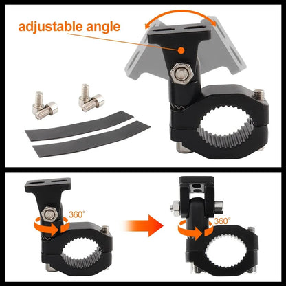 Motorcycle Crash Bars Foglights Mounting Bracket Motorbike Highway Bar Driving Light Mount Crash Bars Spotlight Mount Clamp MANDOTOS