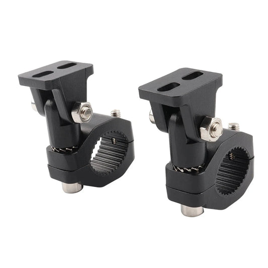 Mandotos motorcycle crash bars with foglight mounting bracket, highway bar, and driving light clamp for motorbike protection and lighting.
