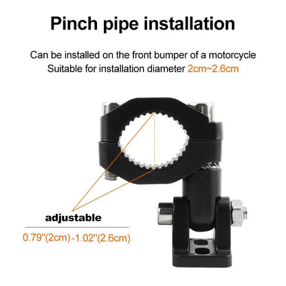 Motorcycle Crash Bars Foglights Mounting Bracket Motorbike Highway Bar Driving Light Mount Crash Bars Spotlight Mount Clamp MANDOTOS