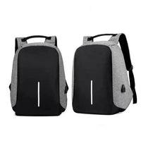 Mandotos multi-functional water-resistant USB charging computer notebook backpack bag with multiple compartments and padded straps.