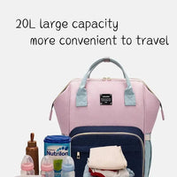 Mandotos Mummy Maternity Bag with multiple compartments and adjustable straps for convenient baby essentials storage.