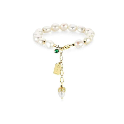 Natural Zircon Pearl Bracelet Luxury Jewelry - MANDOTOS