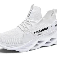 Mandotos men's casual shoes in black with white soles, stylish and comfortable footwear for everyday wear.