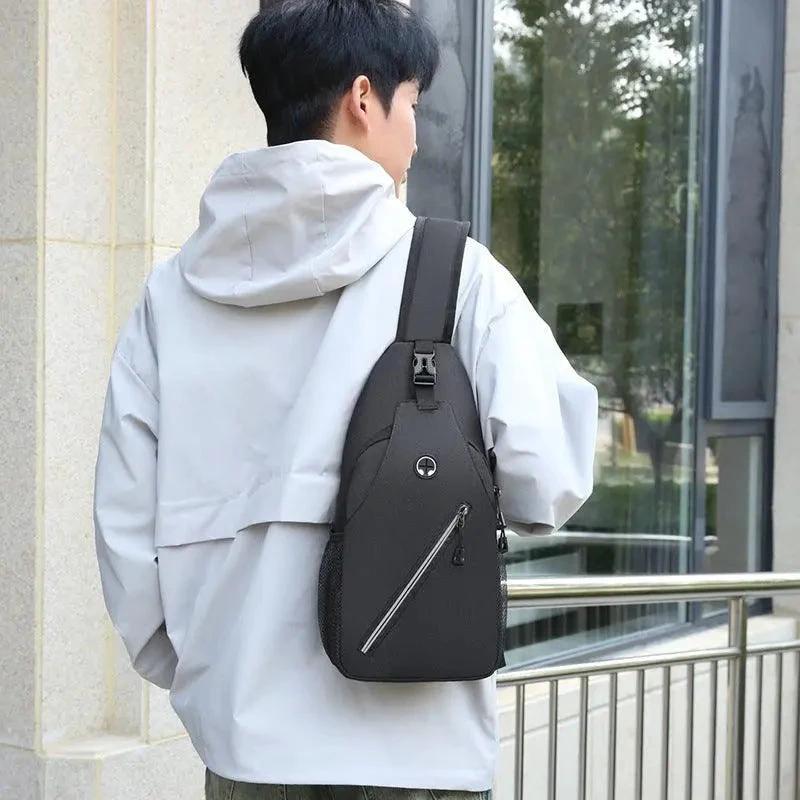New Multifunctional Men's Shoulder Crossbody Bag Male Hard-Wearing Canvas Shoulder Messenger Bags Chest Bag - MANDOTOS