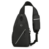 Mandotos men's multifunctional canvas shoulder crossbody bag with adjustable strap, durable design, and multiple compartments.