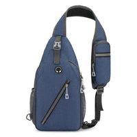 Mandotos men's multifunctional shoulder crossbody bag in durable canvas, featuring a spacious design and adjustable strap.