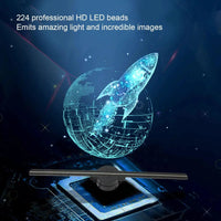 Mandotos NextGen 3D Ad Fan showing vibrant 3D animated advertisement displayed on a digital screen.