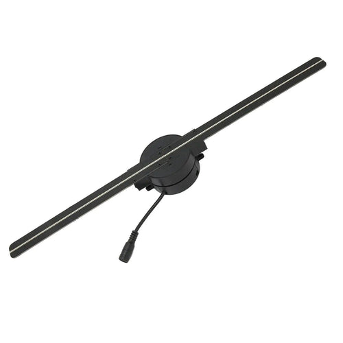 Mandotos NextGen 3D Ad Fan with sleek design and adjustable blades, ideal for creating eye-catching visual displays