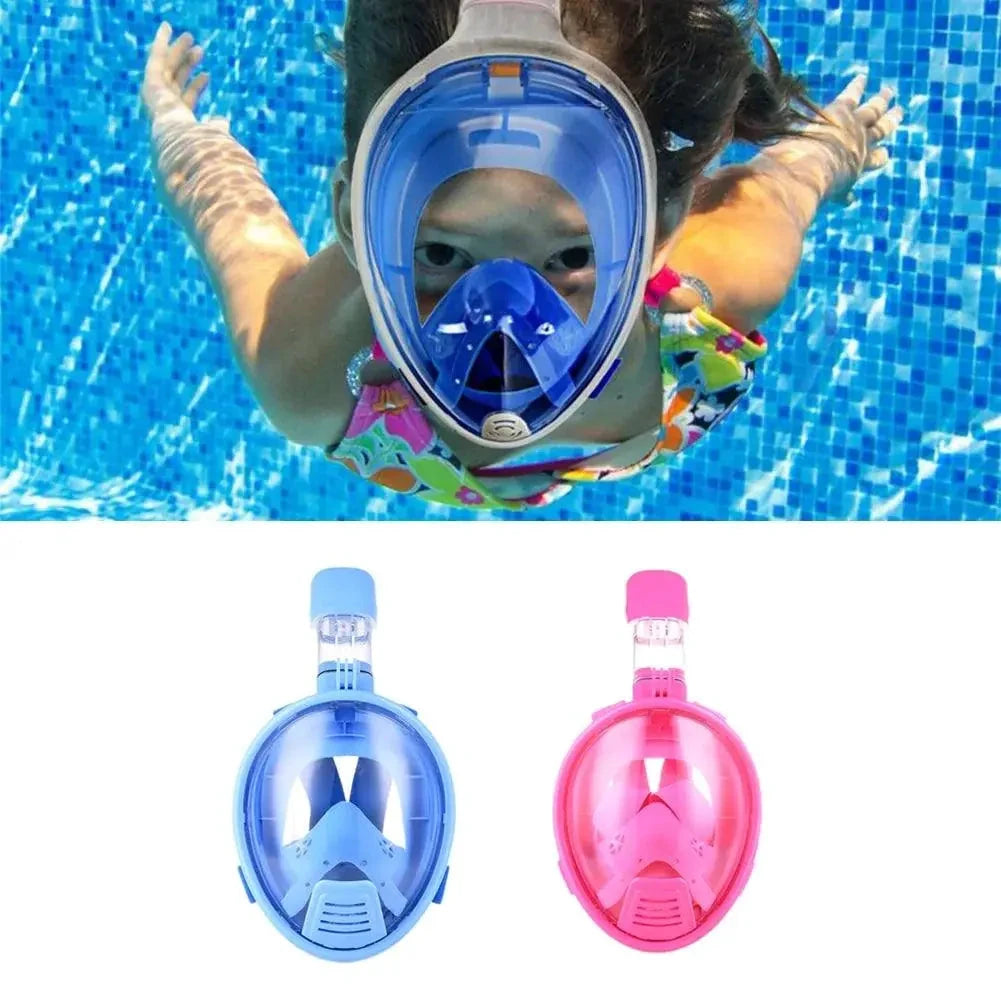OceanView Full Face Snorkel Mask with 180° Visibility and Anti-Fog Technology - MANDOTOS