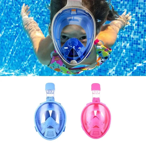 OceanView Full Face Snorkel Mask with 180° Visibility and Anti-Fog Technology - MANDOTOS