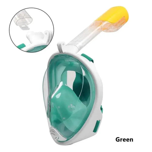 OceanView Snorkel Mask with 180° Panoramic Vision for Unforgettable Underwater Adventures - MANDOTOS