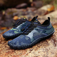 Mandotos outdoor hiking shoes with rugged soles and breathable fabric for trail walking and outdoor adventures.
