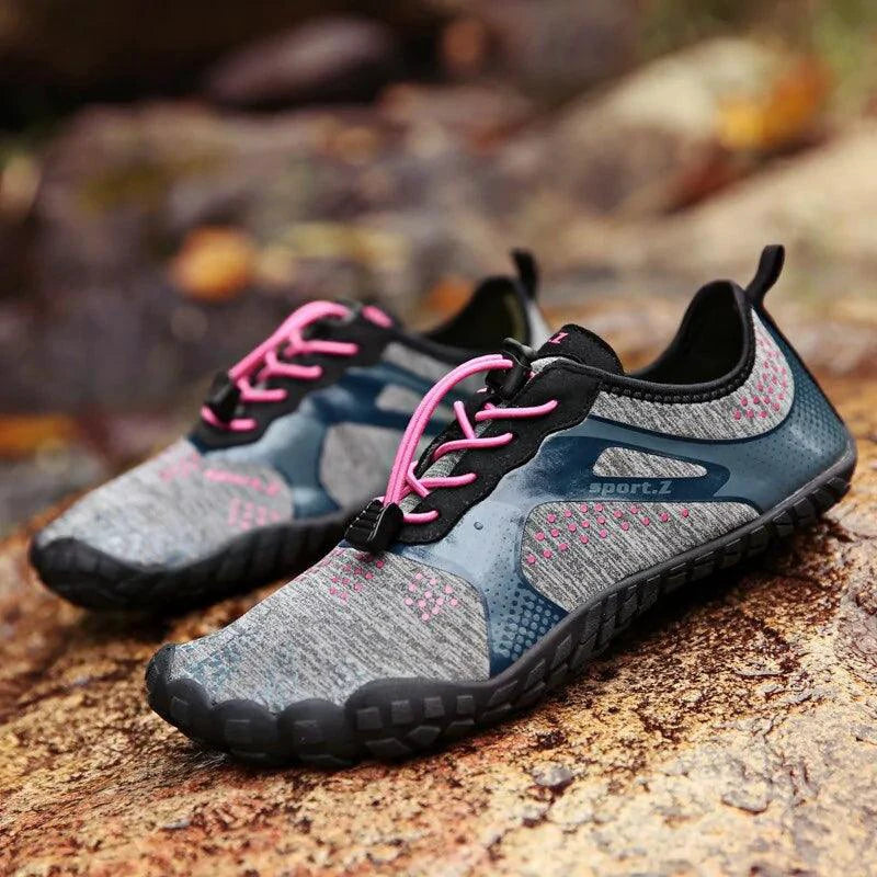 Mandotos outdoor hiking shoes with durable uppers and rugged soles, designed for outdoor adventures and trail walking.