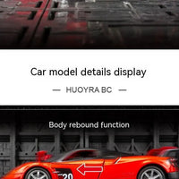 Mandotos Pagani Fengshen sport model replica car shown from side view, detailed miniature with sleek design and vibrant color.
