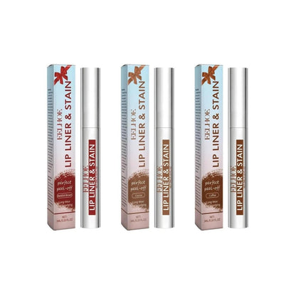 Peeling Lip Gloss Waterproof Lip Liner Stain Tattoo Long Lasting Makeup Peel Off Tattoo Lipgloss Hydrating Matte Lip Peel Off Lipliner Cosmetics - MANDOTOS