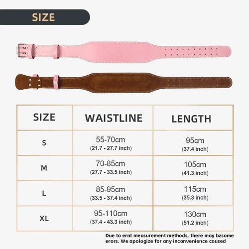 Pink Power Weightlifting Belt - MANDOTOS
