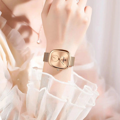 POEDAGAR Luxury Fashion Elegant Ladies Watch Waterproof Watch for Woman Mesh Stainless Steel Quartz Women's Watches Female Reloj - MANDOTOS