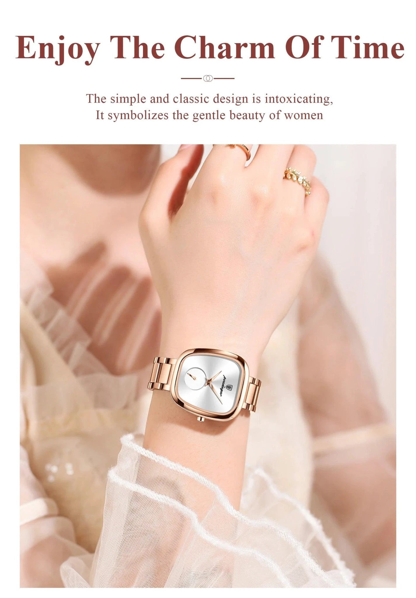 POEDAGAR Elegant Women's Quartz Watch - Waterproof Stainless Steel Timepiece for Confident Ladies - MANDOTOS