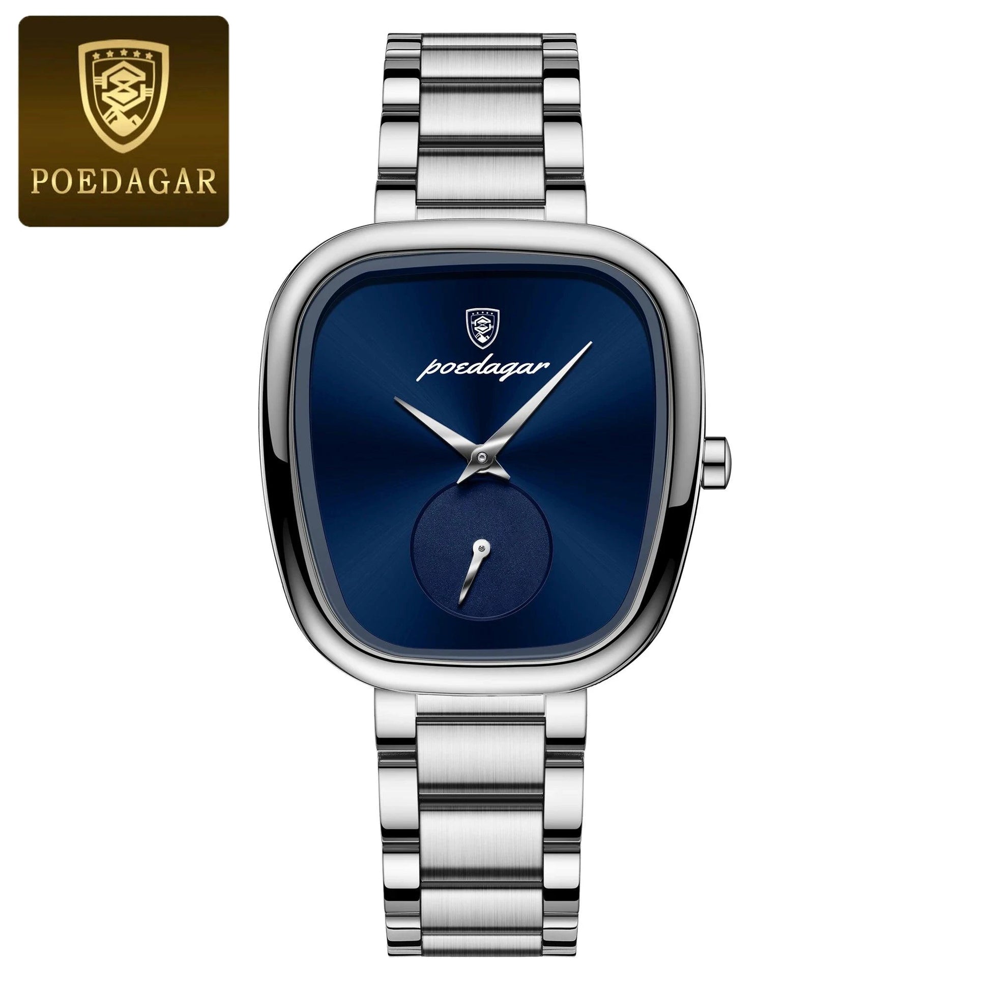 POEDAGAR Elegant Women's Quartz Watch - Waterproof Stainless Steel Timepiece for Confident Ladies - MANDOTOS