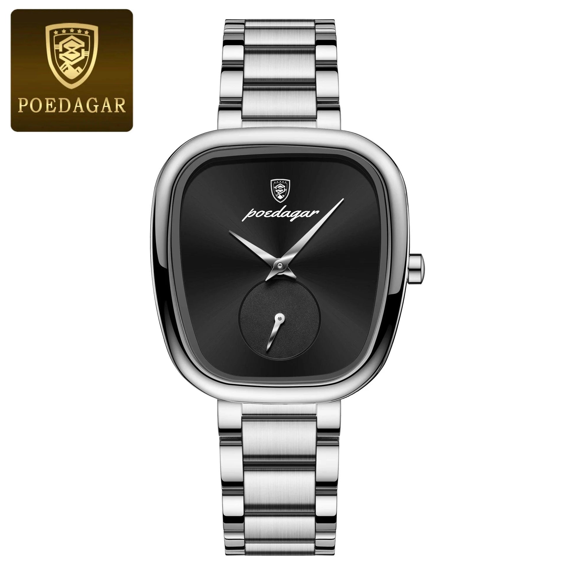 POEDAGAR Elegant Women's Quartz Watch - Waterproof Stainless Steel Timepiece for Confident Ladies - MANDOTOS
