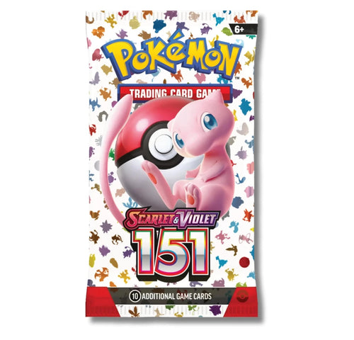 Mandotos Pokémon SV151 TCG Booster pack with colorful artwork and Pokémon branding on the packaging.