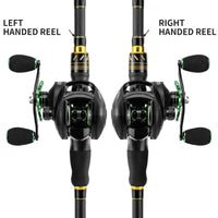 Mandotos Precision Bait Caster fishing reel with ergonomic handle and metal construction for smooth casting and durability.