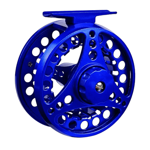 Mandotos Precision Cast Fishing Reel with metal body and ergonomic handle, ideal for freshwater or saltwater fishing.