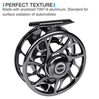 Mandotos Precision Fly Caster Reel with ergonomic handle and spool for smooth casting, suitable for freshwater fly fishing.