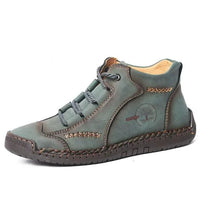 Mandotos premium microfiber leather boots featuring sleek design and sturdy sole, perfect for casual or formal wear.