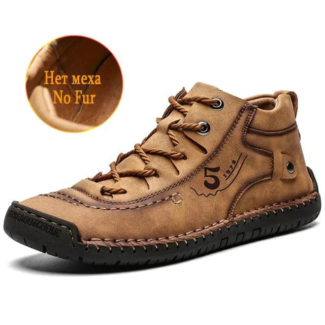 Mandotos Premium Microfiber Leather Boots featuring sleek design and durable stitching for stylish everyday wear