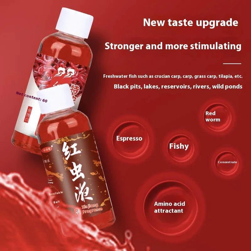 Premium Red Worm Fishing Liquid – Perfect Carp Bait - MANDOTOS