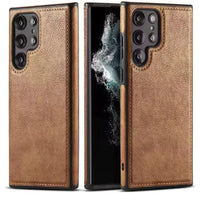 Mandotos PU leather phone case with card slots and magnetic closure, stylish protective cover for smartphones.