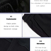 Mandotos PUAIA Print men's jogger pants in solid color, suitable for autumn/winter, featuring a loose fit and streetwear style.