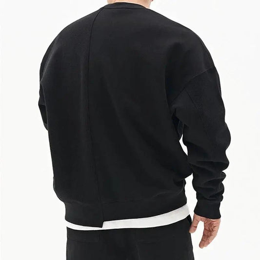 Pullover Round Neck Sweater Loose Men Clothes - MANDOTOS