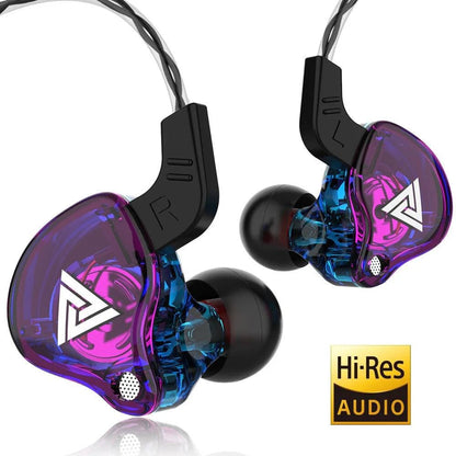 QKZ AK6 HiFi Wired Earphones - Copper Driver with Microphone - MANDOTOS