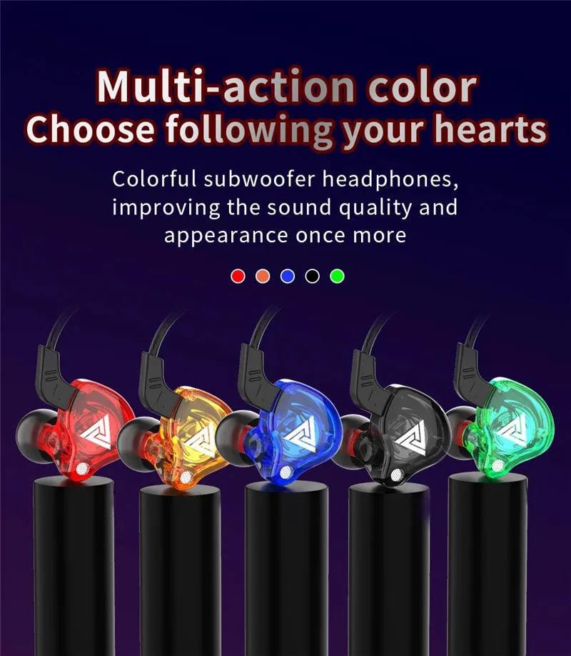 QKZ AK6 HiFi Wired Earphones - Copper Driver with Microphone - MANDOTOS