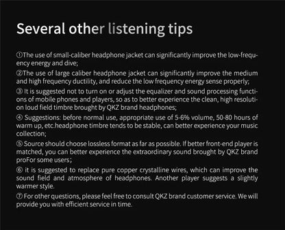 QKZ AK6 HiFi Wired Earphones - Copper Driver with Microphone - MANDOTOS