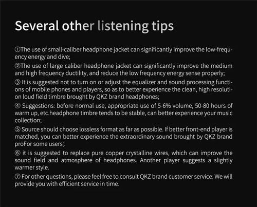 QKZ AK6 HiFi Wired Earphones - Copper Driver with Microphone - MANDOTOS