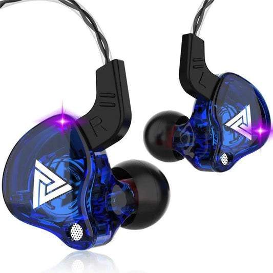 Original QKZ AK6 Copper Driver HiFi Wired Earphones 3.5MM Race Sport Headphones Bass Stereo Headset Music Earbuds In Ear With Microphone - MANDOTOS