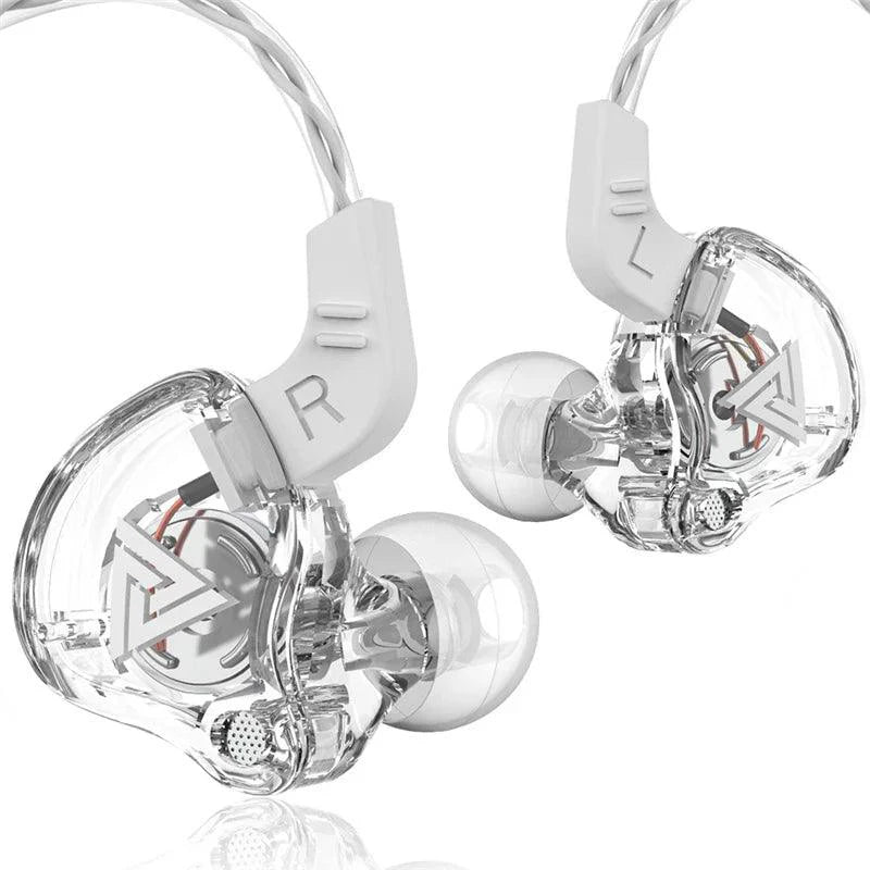 Original QKZ AK6 Copper Driver HiFi Wired Earphones 3.5MM Race Sport Headphones Bass Stereo Headset Music Earbuds In Ear With Microphone - MANDOTOS