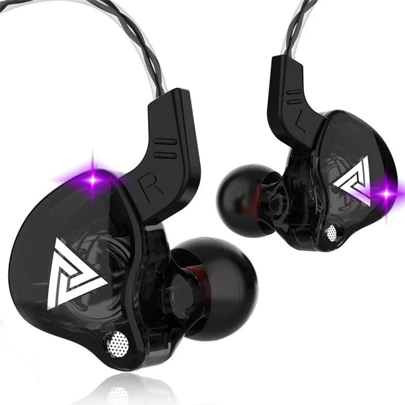 Original QKZ AK6 Copper Driver HiFi Wired Earphones 3.5MM Race Sport Headphones Bass Stereo Headset Music Earbuds In Ear With Microphone - MANDOTOS