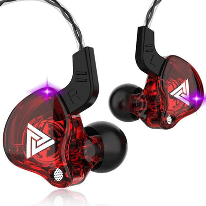 Original QKZ AK6 Copper Driver HiFi Wired Earphones 3.5MM Race Sport Headphones Bass Stereo Headset Music Earbuds In Ear With Microphone - MANDOTOS