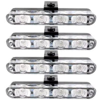 Mandotos Quad-Mode 16LED Auto Light showing bright LED lights and versatile mounting options for vehicle safety.